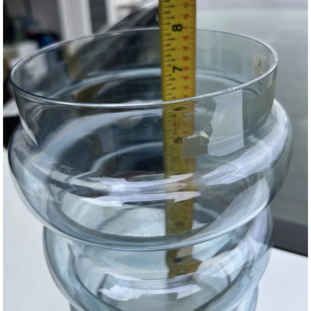 Art Deco Blown Glass From The 30s Depression Glass Spool Vase- George Sakier?